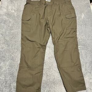 First Tactical Pants Mens 52 (52x33) Green Cargo Straight Fit Ripstop